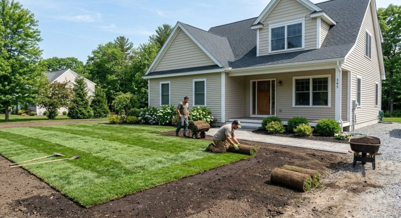 Yard Sod Installation in Aiken, SC